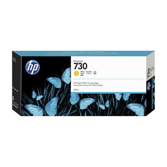 Tinta HP 730 P2V70A Amarillo Original 300ml