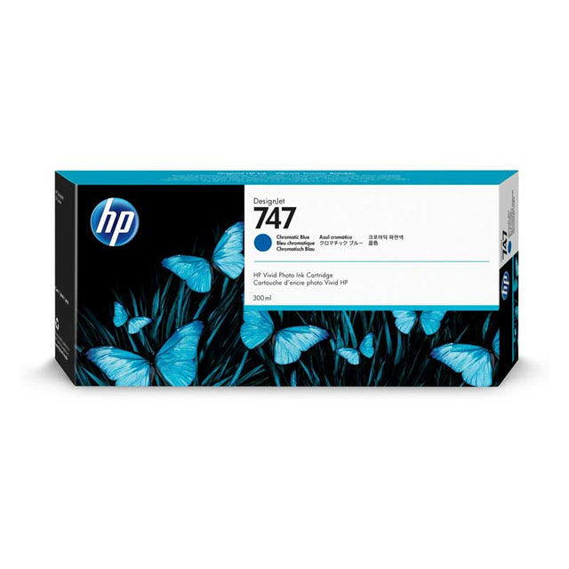 Tinta HP 747 P2V85A Azul Cromatico Original 300ml