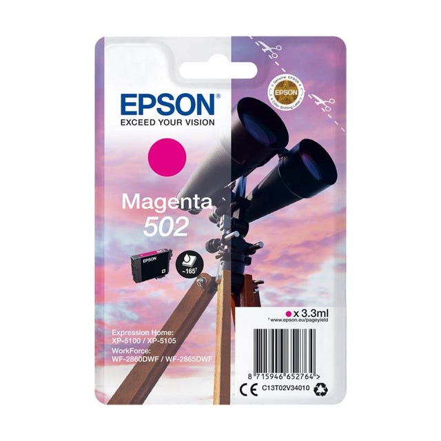 Tinta Epson 502 Binoculares C13T02V34010