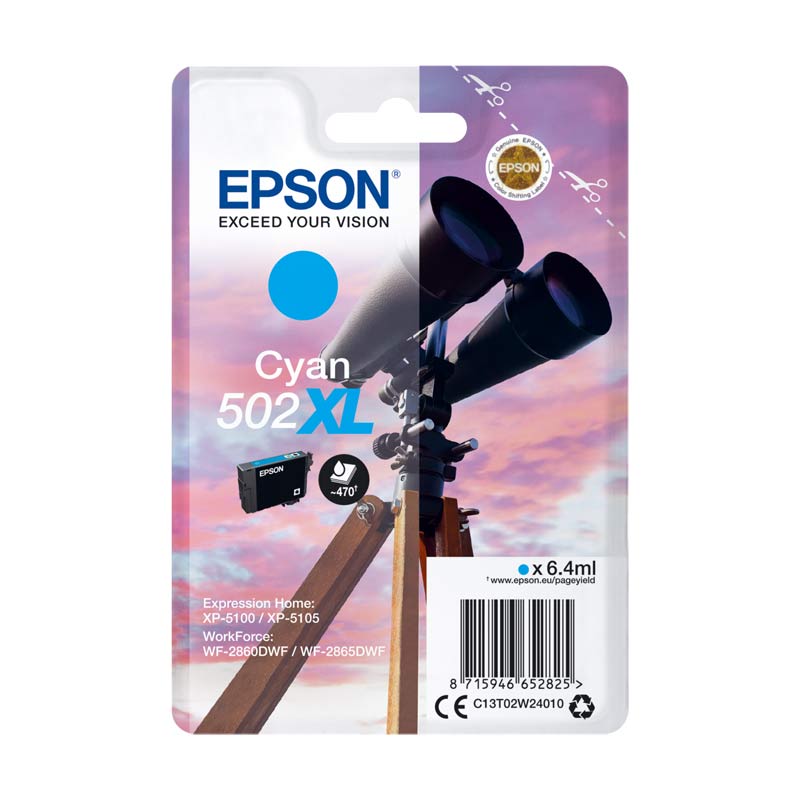 Tinta Epson 502XL Binoculares C13T02W24010