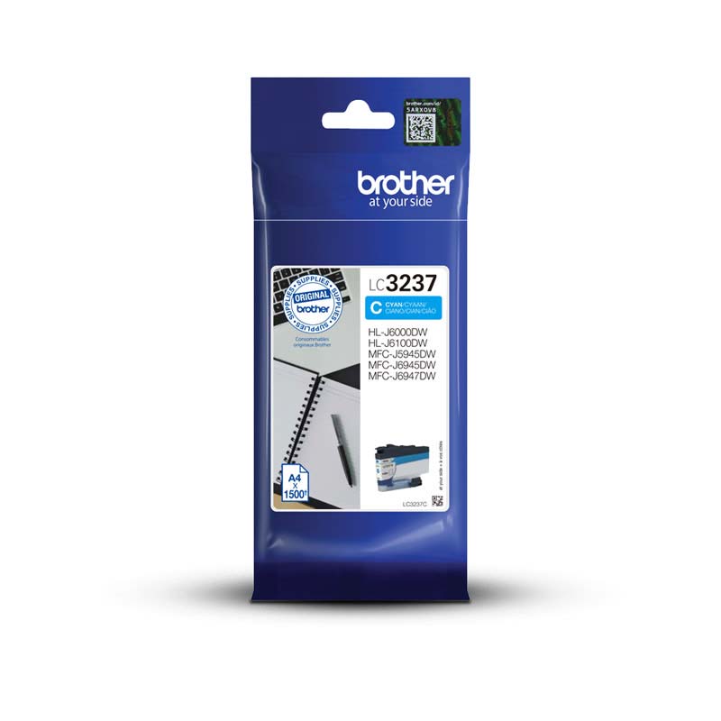 Tinta Brother LC3237C Cian Original
