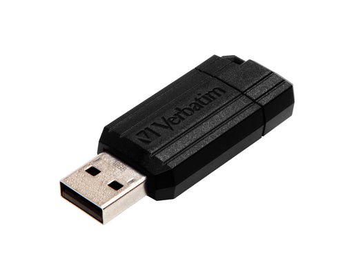 Memoria USB Verbatim PinStripe 16GB USB 2.0 negra imagen 1