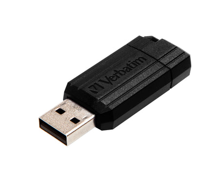 Memoria USB Verbatim PinStripe 32GB USB 2.0 negra imagen 1