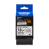 C. Laminada Superadhesiva 12mmx8m Transparente/Negro Brother TZ- imagen 2