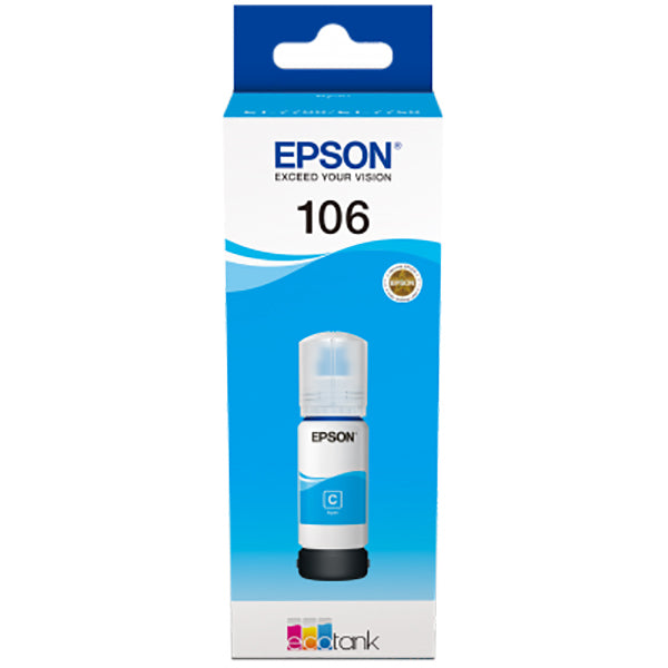 Tinta Epson 106 Cian C13T00R240