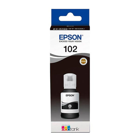 Tinta Epson 102 Ecotank Negro C13T03R140