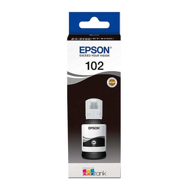 Tinta Epson 102 Ecotank Negro C13T03R140