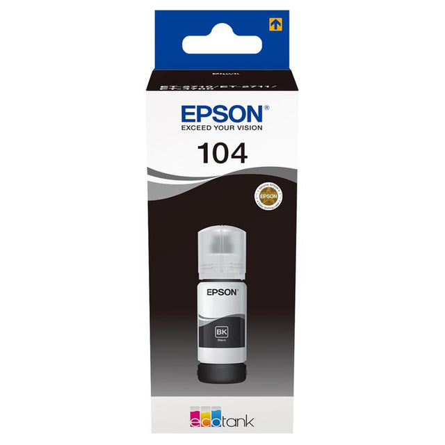 Tinta Epson 104 Ecotank Negro C13T00P140