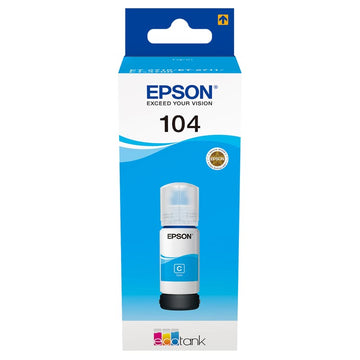 Tinta Epson 104 EcoTank Cian C13T00P240