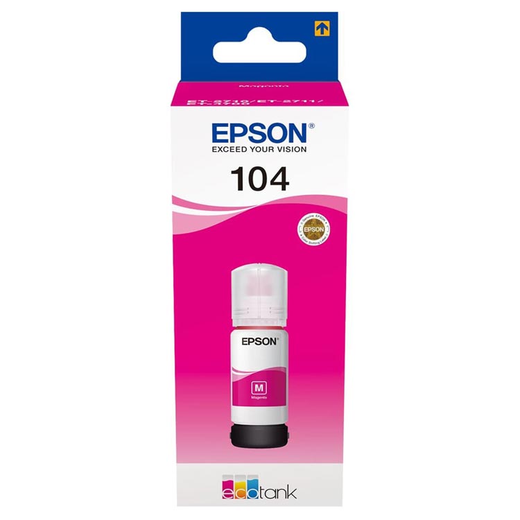 Tinta Epson 104 Ecotank Magenta C13T00P340