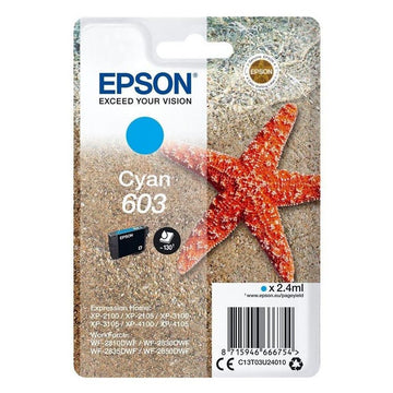 Tinta Epson 603 Estrella de Mar Cian C13T03U24010