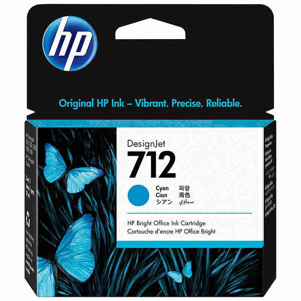 Tinta HP 712 3ED67A Cian Original, 29 ml