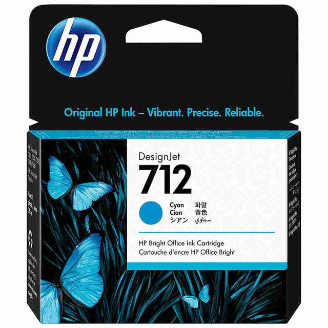 Tinta HP 712 3ED67A Cian Original