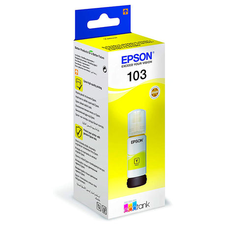 Cartucho de Tinta Epson Ecotank 103 C13T00S44A10 Amarillo