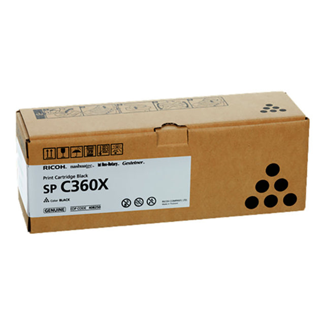 Cartucho Toner Ricoh 408250 Negro SP C360XBK