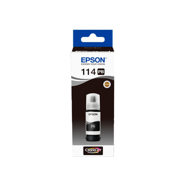 Tinta Epson 114 Ecotank Negro Foto C13T07B140
