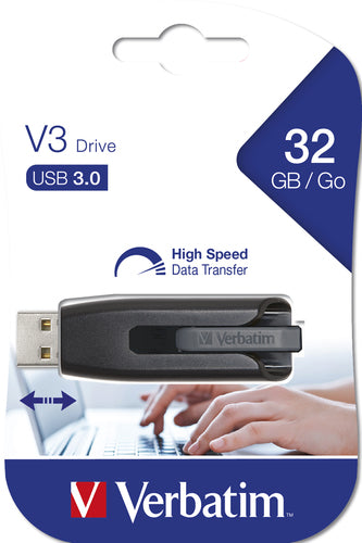 Memoria USB Verbatim Store'n'Go V3 32GB USB 3.2 Gen 1 gris imagen 4