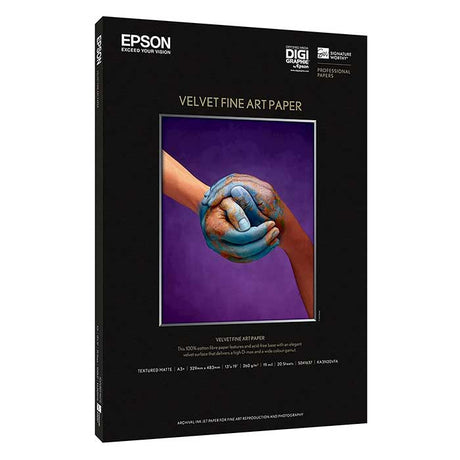 Papel Epson Velvet Fine Art Paper A3+ C13S041637