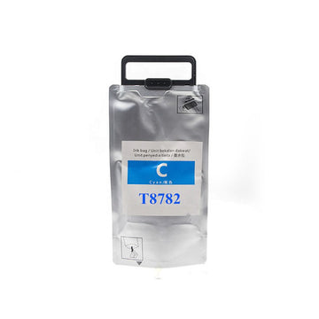 Tinta compatible con Epson T8782 / T8382 XXL cian