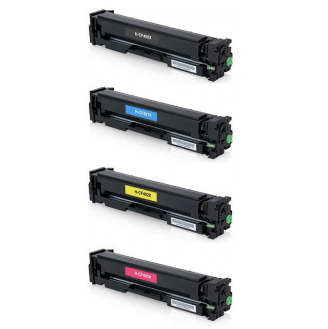 Pack ahorro toner 4 colores compatible con HP 201X