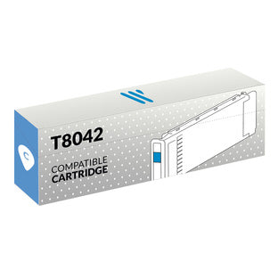Tinta Compatible con Epson T8042 Cian