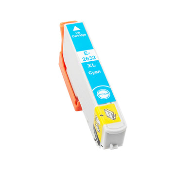 Tinta Compatible con Epson T2632 Cian