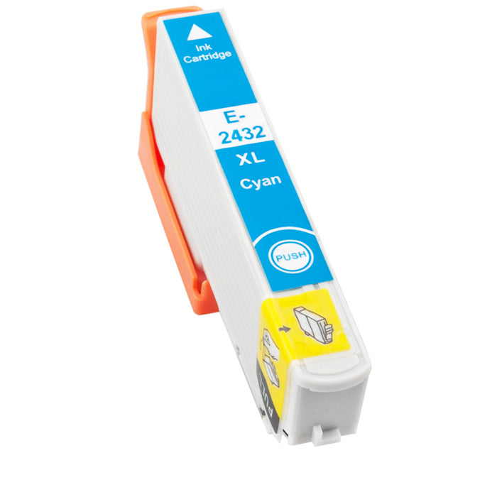 Tinta Compatible con Epson T2432 Cian