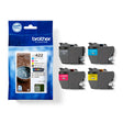 Pack 4 colores tinta Brother LC422VAL Original