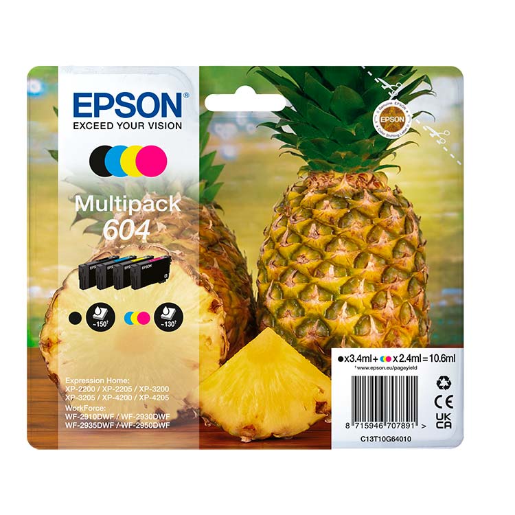 Epson 604 Piña Multipack 4 colores