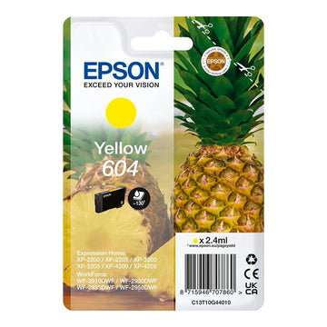 Tinta Original Epson 604 Piña amarillo