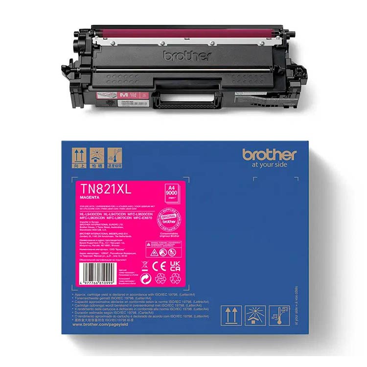 Brother TN821XLM tóner Magenta