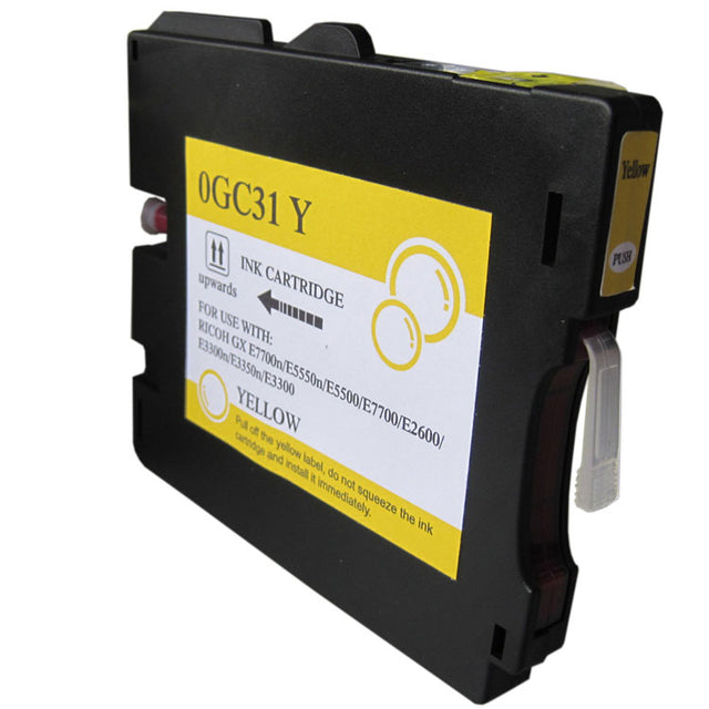 Tinta compatible con Ricoh GC31Y amarillo