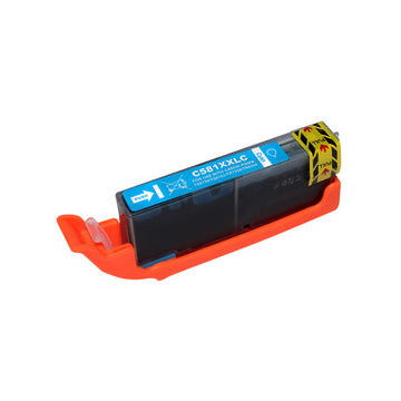 Tinta compatible con Canon CLI581XXLC cian