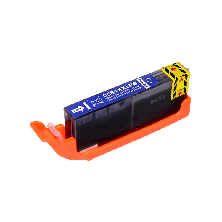 Tinta compatible con Canon CLI581XXLB azul photo
