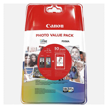 Cartucho tinta Canon negro PG-540L + color CL-541XL
