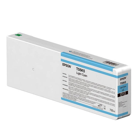 Tinta Epson T55K5 Cian claro HDX/HD 700ml