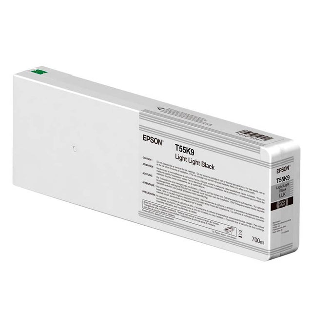 Tinta Epson T55K9 gris claro HDX/HD 700ml