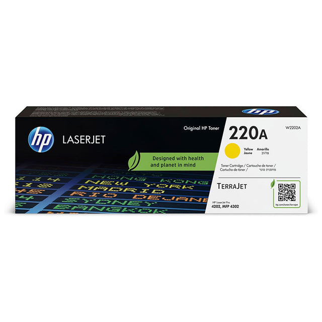 Tóner HP 220A W2202A Amarillo Original