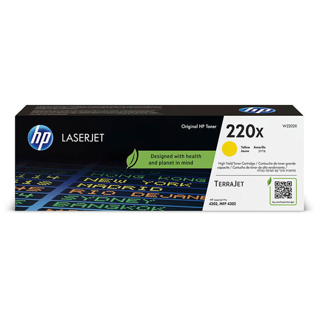 Tóner HP 220X W2202X Amarillo Original