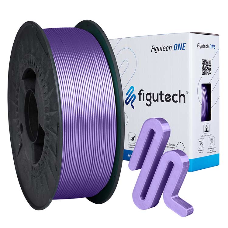 Figutech ONE Filamento PLA Malva 1.75mm 1Kg