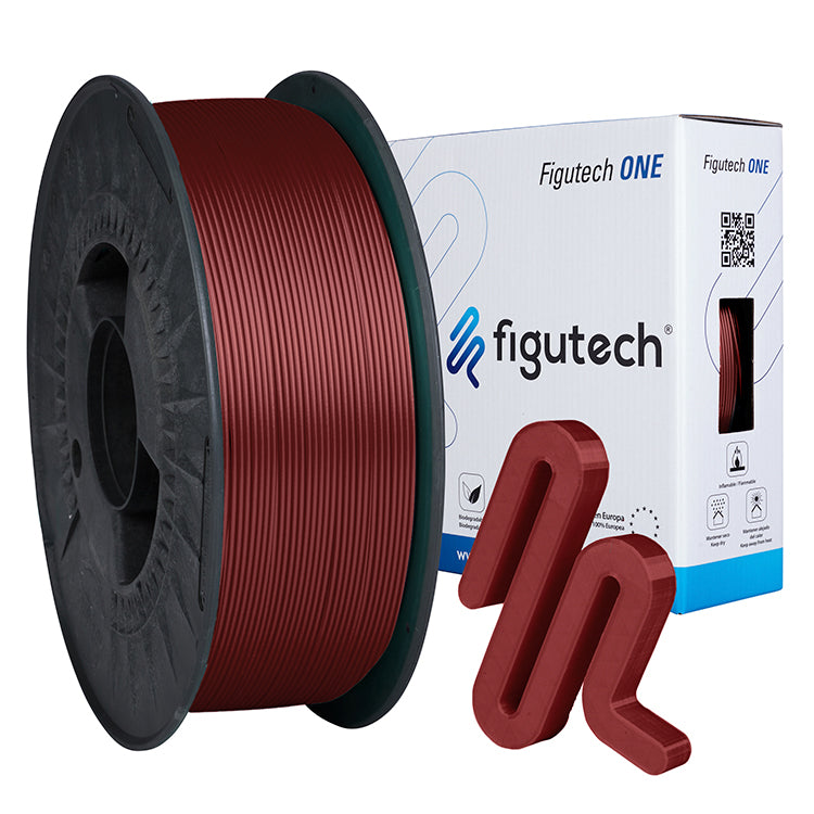 Figutech ONE Filamento PLA Rojo Vino Nácar 1.75mm 1Kg
