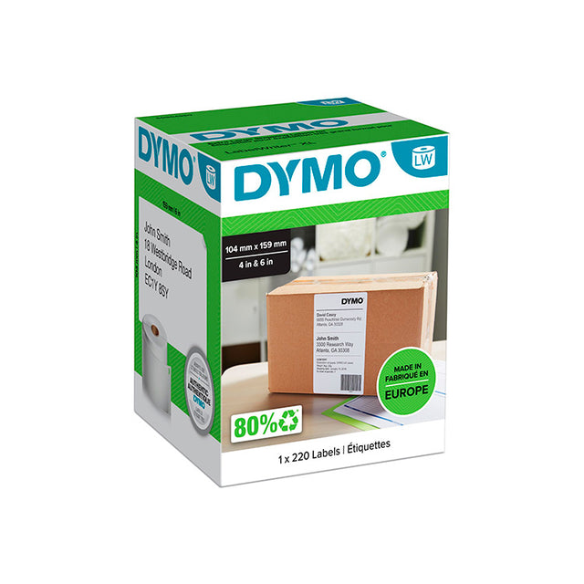 Dymo Etiqueta LW envío 104x159 mm 4xl/5xl rollo de 220