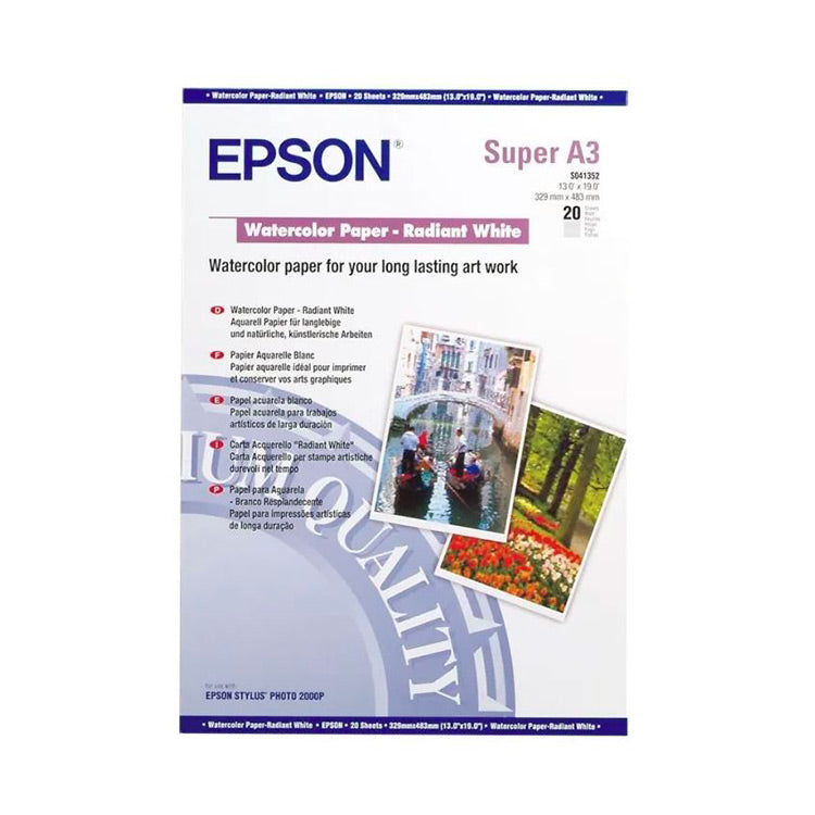 Epson GF Papel acuarela blanco DIN A3+