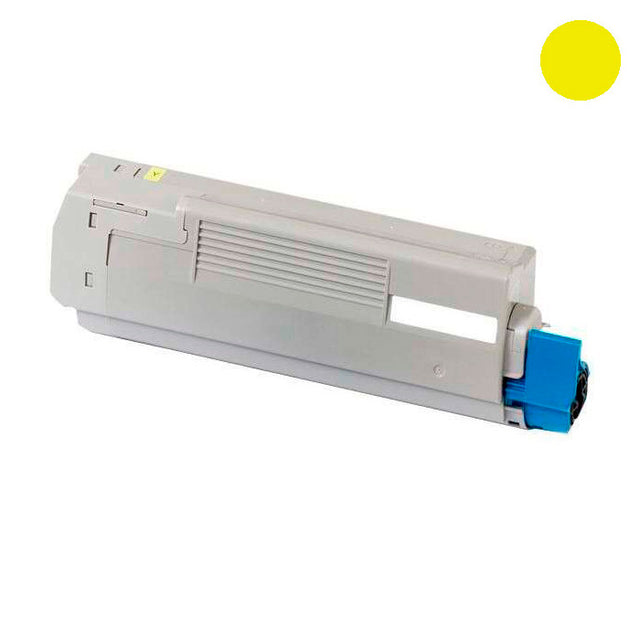 Toner compatible con OKI C801DN C821DN Amarillo