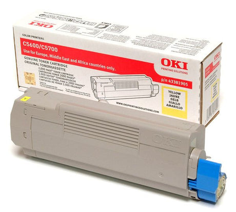 Toner Amarillo 43381905 Oki C5600/C5700