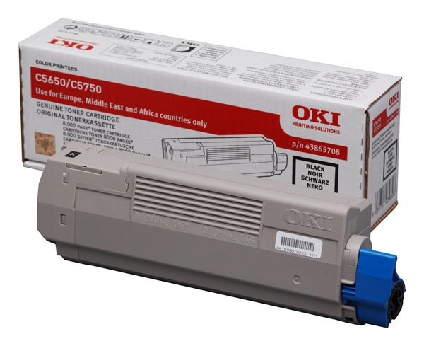 Toner Negro 43865708 OKI C5650/C5750