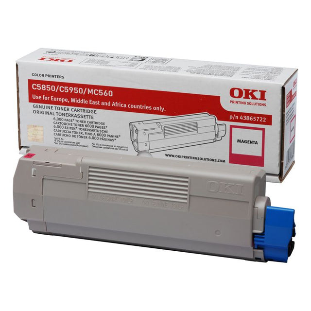 Toner Magenta 43865722 Oki C5850/C5950/MC560