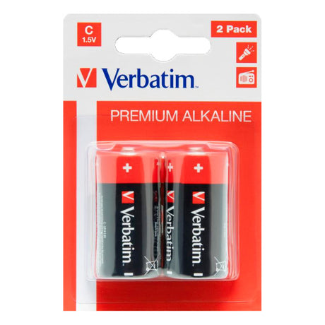 Pilas Alcalinas Verbatim C LR14 Pack 2 uds