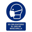 Señal Obligatorio uso de mascarilla 210x297mm