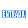 Señal Entrada 175x65mm